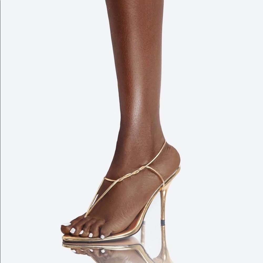 Gorgeous Gold Strap Sandals